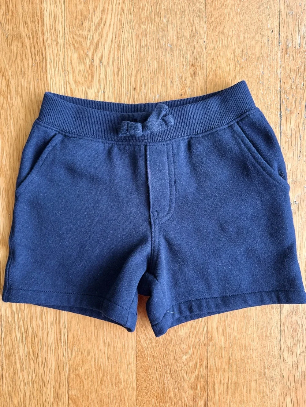 Ralph Lauren Navy Pull-On Cotton Blend Shorts